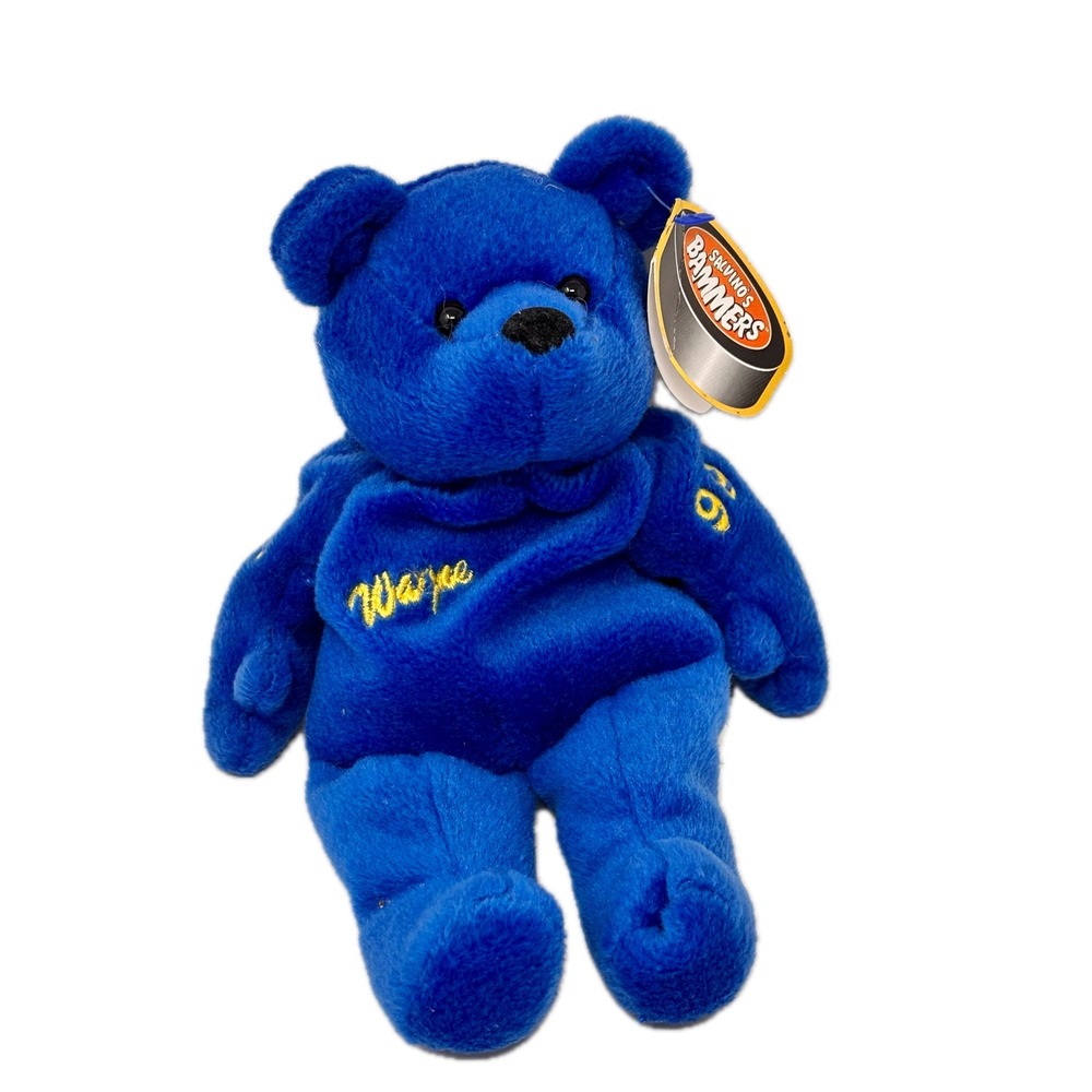 Salvino's Bammers Wayne Gretzky 99‎ NHLPA Blue Plush Bear Collectible 1999